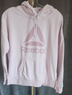 Reebok Light Pink Logo Pullover Hoodie
